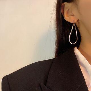 Geometry Drop Earring 1 Pair - Water Drop Earrings - Silver - One Size