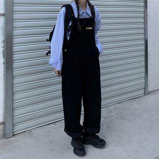 Checked Shirt / Wide-leg Jumper Pants