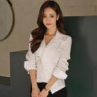 Plain Asymmetric Shirt