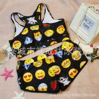 Emoji Print Tankini