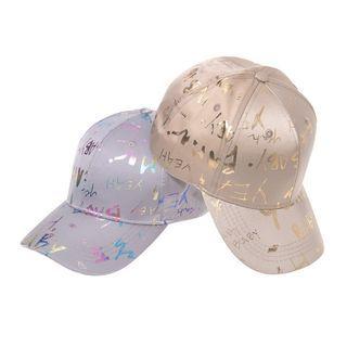 Lettering Holographic Baseball Cap