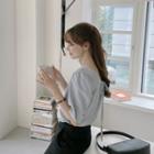 Tie-back Boxy Blouse