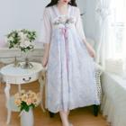 Elbow-sleeve Hanfu Midi A-line Dress