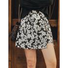 Flower Print Skort