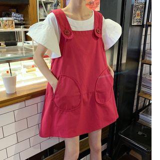 Ruffle Short-sleeve Top / Jumper Dress