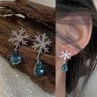 Drop Earring 1 Pair - 1571a - Silver - One Size