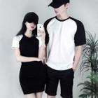 Couple Matching Crewneck Short-sleeve Shirt / Mini Dress / Shorts