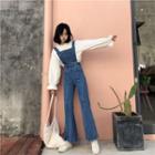 Slit Hem Wide Leg Dungaree