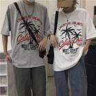 Couple Matching Tree Print T-shirt