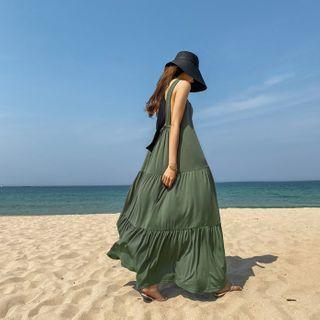 Open-back Tiered Sundress