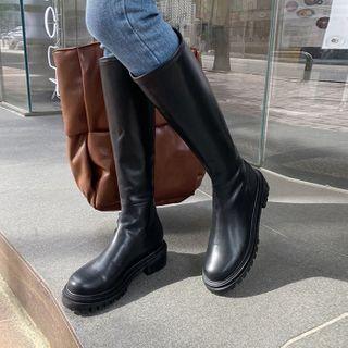 Lug-sole Tall Rider Boots