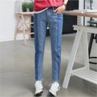 Two-tone Baggy-fit Jeans