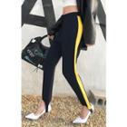 Contrast-trim Stir-up Leggings