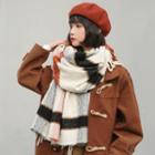 Plaid Scarf Yellow & Brown Plaid - Off-white - One Size