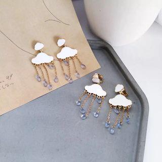 Alloy Cloud Fringed Earring