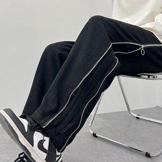 Zip-side Loose Fit Pants