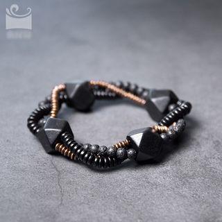 Wooden Segment Layered Bracelet