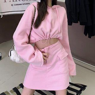 Cropped Hoodie / Mini Skirt