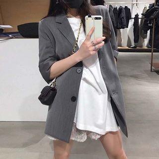 Single Breasted Blazer / Short-sleeve T-shirt / Set