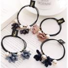 Flower Faux-pearl Layered Hair Tie