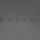 Twisted Various Ring Set Of 6 Pcs Silver - One Size