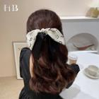 Lettering Bow Hair Tie