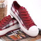 Plaid Platform Sneakers