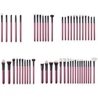Set: Wooden Handle Makeup Brush