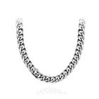 Fashion Simple 7mm Geometric 316l Stainless Steel Necklace Silver - One Size