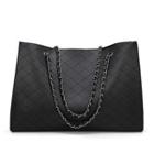 Chain Strap Tote With Pouch