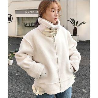 Fleece Stand-collar Coat