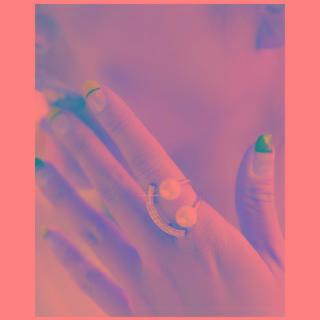 Dual Faux-pearl Open Ring