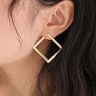 Alloy Square Earring Square - 1 Pair - One Size