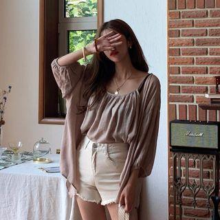 Set: 3/4-sleeve Summer Cardigan + Camisole Top