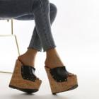 Wedge-heel Studded Sandals
