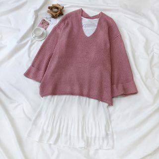 V-neck Sweater / Tank Dress