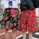 Floral Straight Cut Shorts