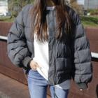 Round-neck Loose-fit Puffer Jacket