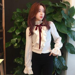 Ruffle Bow Blouse