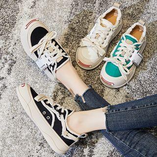 Fringed Trim Platform Sneakers
