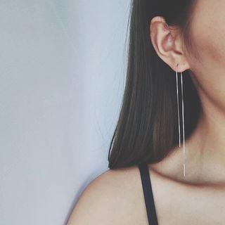Single 925 Sterling Silver Threader Earring