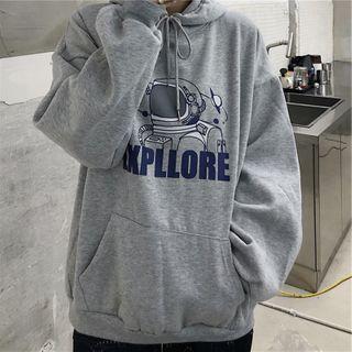 Print Lettering Hoodie