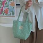 Jacquard Tote Bag Green - One Size
