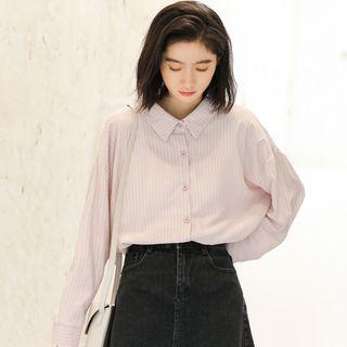 Tie Back Striped Shirt