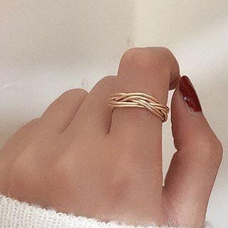 Crinkled Ring K67 - As Shown In Figure - One Size