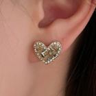 Heart Faux Crystal Alloy Earring