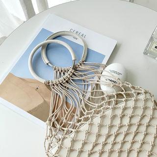 Net Beach Bag & Semicircle Shoulder Bag