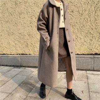 Single-breasted Lapel Trench Coat