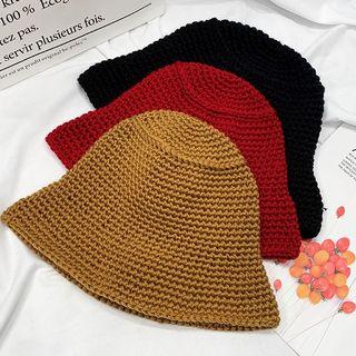 Plain Yarn Bucket Hat