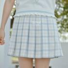 Plaid Pleated A-line Skirt (various Designs)